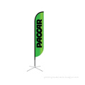 Outdoor Teardrop Feather Beach Flags / flying banners for events